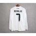 Real Madrid 10/11 Home White Long Sleeve Soccer Jersey